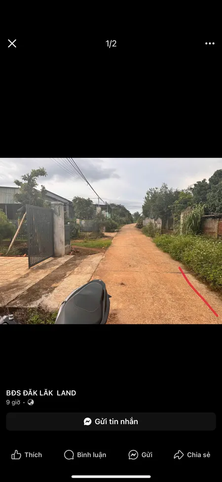 Bán đất 423.6m² giá 420 triệu tại Xã Ea Na Huyện Krông A Na