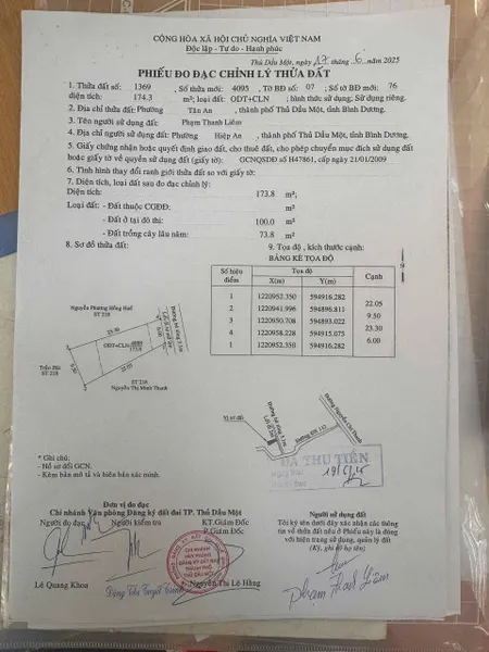 Bán nhà 174.9m² ngang 6m giá 2.4 tỷ tại Phường Tân An Thành phố Thủ Dầu Một