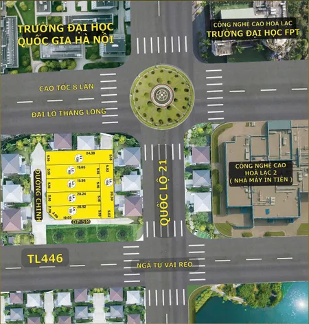 ĐẤT NỀN VAI RÉO – TRÁI TIM KHU CÔNG NGHỆ CAO HOÀ LẠC