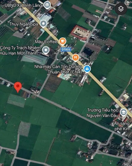 1148m2 đường oto cách chợ Bình Lãng 700m mt kênh thoáng mát tại Tân Trụ Long An