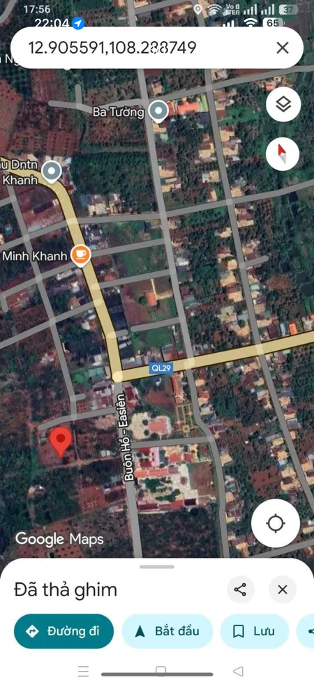 Bán đất 180m² giá 650 triệu tại Xã Ea Blang Thị xã Thị Xã Buôn Hồ