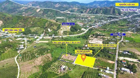 8 lô siêu phẩm vườn nghỉ dưỡng tt madaguoi diện tích 6x40m 50m2, 75m2 100m2 thổ cư