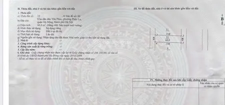 Bán đất tặng nhà cấp 4 đang cho thuê khu dãn dân yên phúc, phúc la, hà đông, hn.
