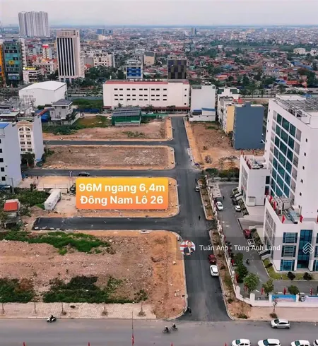 Lô đất 96m2 vip lô 26 lê hồng phong gần trung tâm hành chính ngô quyền