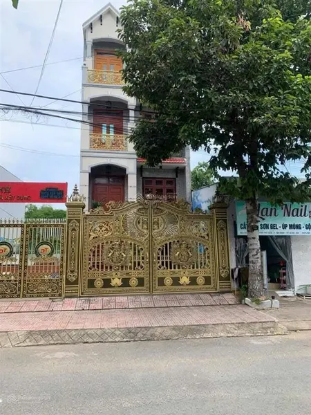 Bán nhà 3 tầng + hầm ô tô kdc becamex dĩ an 2 mặt tiền kd dt 100m giá 6.8 tỷ tl 0936 775 ***