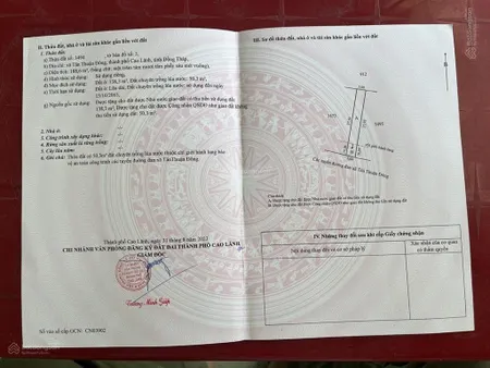 Chính chủ cần bán đất nền ngang 5 dài 38 full thổ gần khu du lịch gần chợ trường học