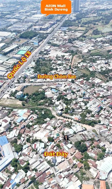 Bán đất 2 mặt tiền, gần aeon mall 800m, tl, mt đường hưng định 19, p. hưng định, tp. thuận an