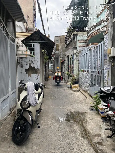 Bán nhà trệt, lửng hẻm đường trường chinh, phường tây thạnh, tân phú, hcm. dt 44,8m. giá 4 tỷ
