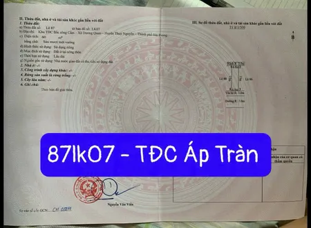 Bán đất 60m² 87lk07. tđc Áp Tràn ngang 4m giá 3.25 tỷ tại Dương Quan Thuỷ Nguyên. liên hệ 0362558882