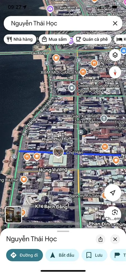 Nhà 4 tầng mặt tiền đường nguyễn thái học trục thông ra bạch đằng, bên cạnh chợ hàn.