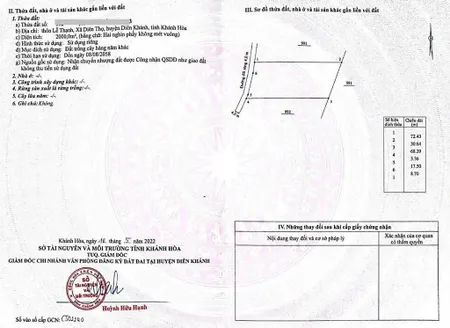2000m2 đất diên thọ bán chỉ 2,1 tỷ thương lượng trực tiếp chủ