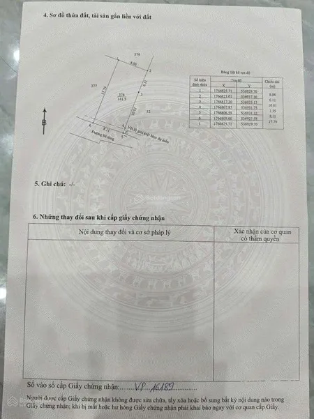 Đất hòa phú 141m2 có 120m2 đất ở ngang 8m gần đường vành đai.