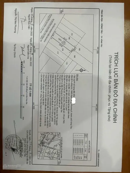 Bán nhà mặt tiền đinh tiên hoàng s=111m2=5x22m cách bãi trước vũng tàu 500m 14,5 tỷ