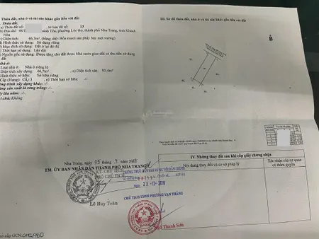 Bán nhà cho cô chú cần đi biển mỗi ngày 46.7m2 giá 5.0 tỷ cách quảng trường đúng 500m p. lộc thọ
