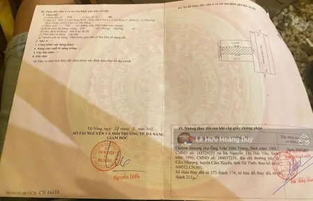 Bán đất gần dự án xây trường c1 hoà xuân đường nguyễn quang lâm.