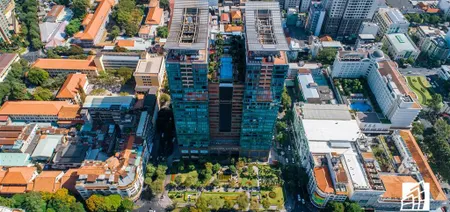 Bán căn hộ cao cấp thương mại góc 2 vincom đồng khởi, 410m2, nội thất 5 sao, 2 tầng giá 106 tỷ