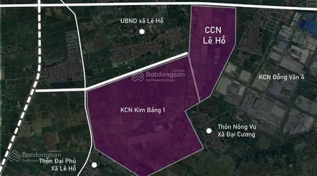 Bán lô đất kcn kim bảng i, đường quốc lộ 38, xã lê hồ, kim bảng, hà nam, 2,808 triệu / m2, dt 1.4ha