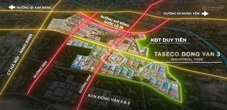 Mở bán gd2 kcn taseco đồng văn iii, thu hút dn fdi diện tích từ 5ha 10ha trở lên