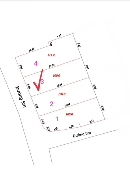 Bán đất 100m² ngang 5m giá 2.5 tỷ tại Xã Minh Trí Huyện Sóc Sơn