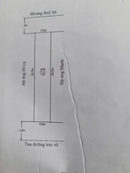 Bán đất 110m² ngang 4,5m giá 2.8 tỷ tại Đặng Cương An Dương. liên hệ 0362558882