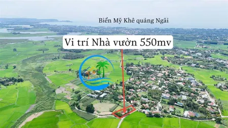 Bán đất vườn góc hiếm tịnh khê 550m2 thổ cư sẵn 200m2 giá tốt chỉ 1,888 tỷ tl