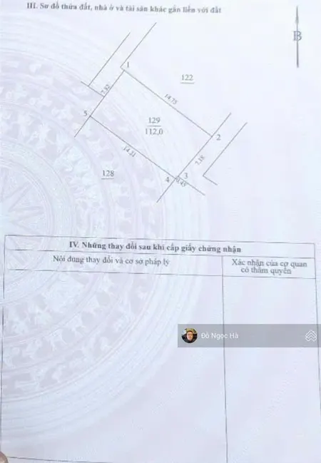 Bán 112m2 đất trần cung bắc từ liêm, 2 mặt ngõ cách phố 10m, giá 18 tỷ