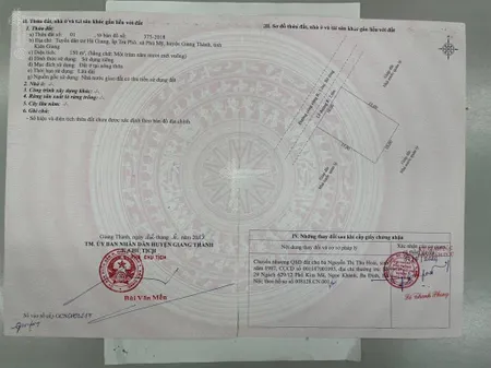 Bán đất chính chủ tại phú mỹ, giang thành