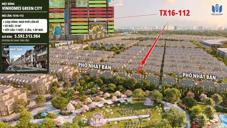 Tx16 112 siêu phẩm hot nhất phố nhật 75m2, vị trí đắc địa gần công viên trung tâm kd siêu hot