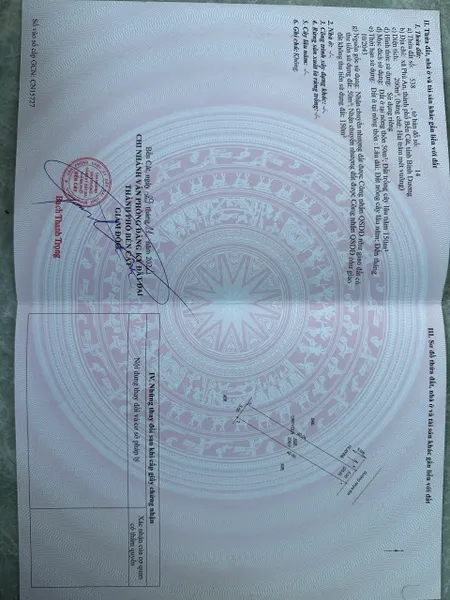 Bán đất Phú An Bến Cát gần ngã tư Phú Thứ 200m2 giá 1ty450