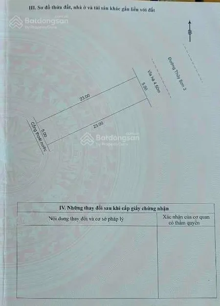 Cần bán lô đất đường thuỷ sơn 3 khu bãi tắm sơn thuỷ 114,8m2