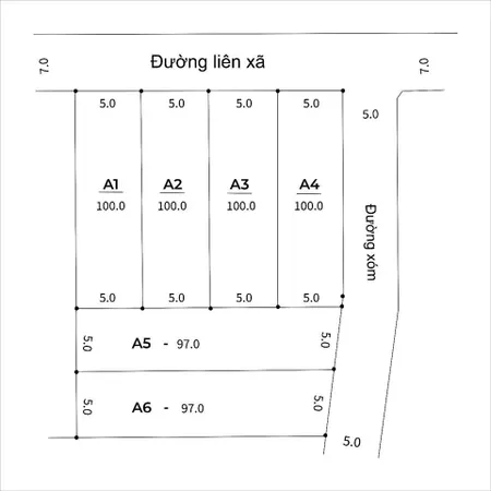 F0 chính chủ bán lô đất 97m² đẹp giá tốt đường 7m, đủ tiện ích chỉ hơn 1.8 tỷ!