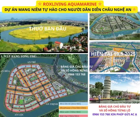 Đất nền nhà phố dự án TNR Diễn Châu (Aquamarine) - Nghệ An cách VSip Nghệ An 3km (Tin Hết Hạn)
