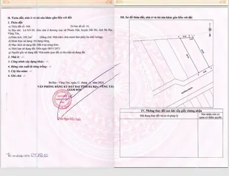 Thanh lý gấp lô đất 195m² ngang 8m duy nhất ngay chợ Lộc An, Phước Hội, BRVT. (Tin Hết Hạn)
