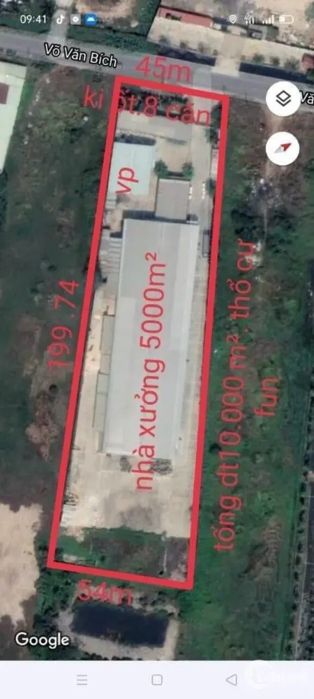 Bán 10,000m2 xưởng mặt tiền Võ Văn Bích, Bình Mỹ, Củ Chi (Tin Hết Hạn)