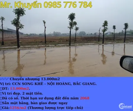 CHUYỂN NHƯỢNG 30.000M2 TRONG CCN NINH HIỆP, HÀ NỘI VÀ BẮC GIANG, BẮC NINH (Tin Hết Hạn)