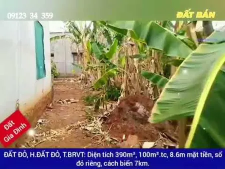 Lô đất rộng 390m2 cách biển Phước Hải 5km gần QL55 cần bán. (Tin Hết Hạn)