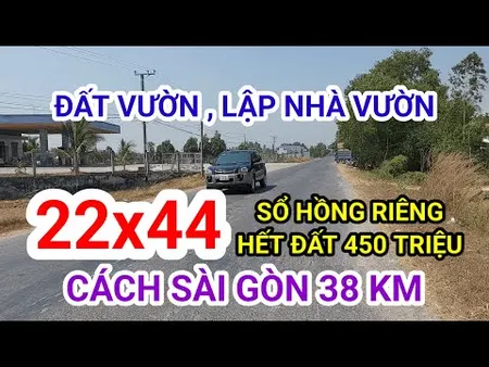 Đất vườn long an, 22x44 sổ riêng, chỉ 450 triệu (Tin Hết Hạn)