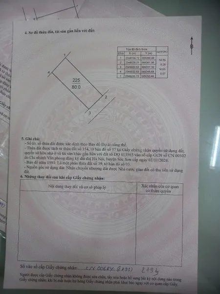 Bán đất 80m² ngang 5.26m giá 2.24 tỷ tại Xã Đông Xuân Huyện Sóc Sơn