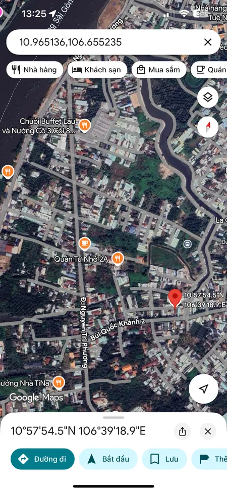 Đất Chánh Nghĩa (phường Thủ Dầu Một-TP.HCM) sót lô góc xây nhà đẹp,sát bên Bùi Quốc Khánh vị trí trung tâm,dân kín giá còn bớt