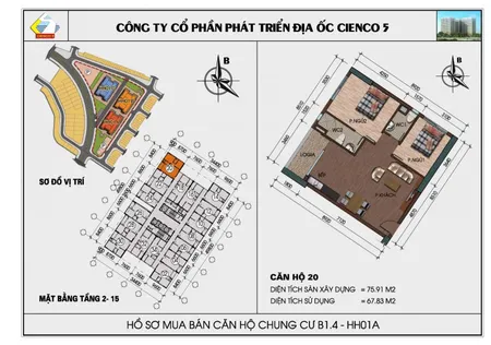 cần bán căn góc 76m2 tầng 14, ban công view hồ chung cư Thanh Hà