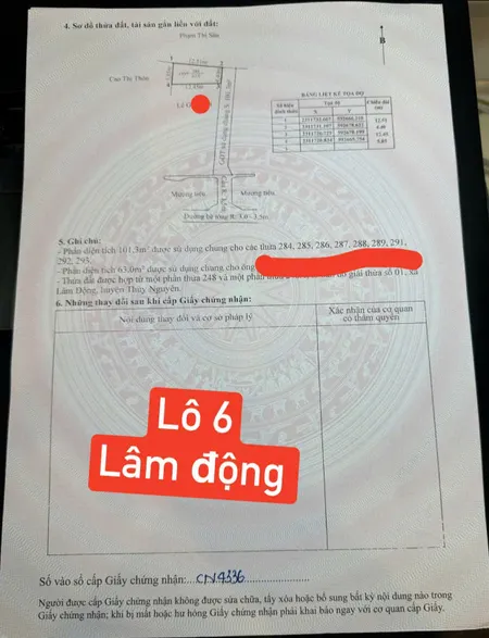 Bán đất 60m² ngang 4,8m giá 1.58 tỷ tại Lâm Động. Thiên Hương. liên hệ 0362558882