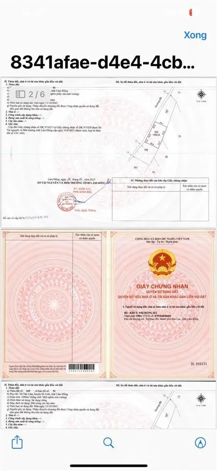 Chính chủ cần bán 1 sào đất vườn, ngang 30 mét huyện di linh