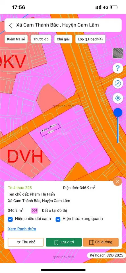 Cần bán lô đất giáp bàn cờ cam đức khu an toàn & tiềm năng giá rẻ hơn khu vực