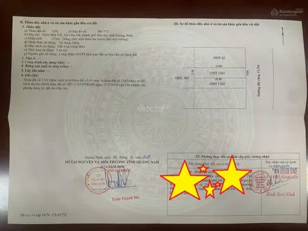 Bán đất tại đường bến trễ, hội an, quảng nam, giá 1,999 tỷ, 125m2, phong thủy tốt, đường 13,5m