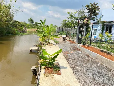 Bán lô đất vườn view kênh kế bên nhà vườn xinh xắn. thạnh đức, bến lức, long an. ô tô vào tận nơi
