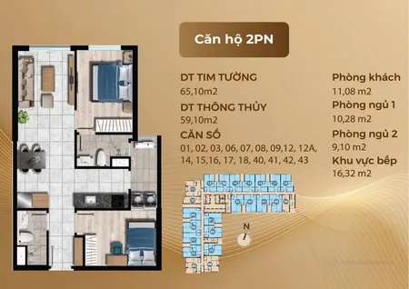 BÁN CĂN HỘ 2PN 2WC VIEW SÔNG - GIÁ GỐC ĐỢT 1 - CĐT UY TÍN AN GIA- LH 0902413541 (Tin Hết Hạn)
