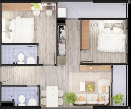 Bán căn hộ 62m2 yên bình, cạnh kcn sam sung thái nguyên, giá 21tr/m2