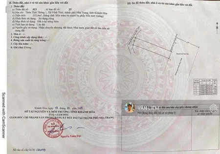 Bán đất 2 mặt tiền hẻm thái thông xã vĩnh thái giáp kđt mỹ gia(gói 8) diện tích 133,4m2