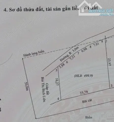 BÁN ĐẤT MẶT BIỂN (CHÍNH CHỦ BÁN) | VỊ TRÍ ĐẦU TƯ HIẾM CÓ