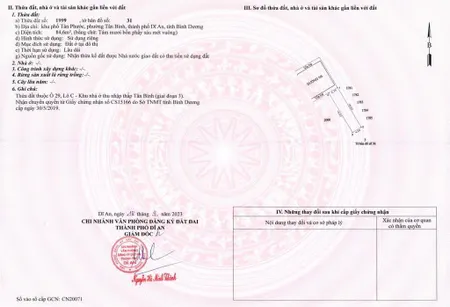 Bán đất chính chủ kdc lê phong p tân bình dĩ an